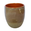 Ver imagem 1 de Copo de cerâmica escrito Ressaca no fundo 200ml Laranja