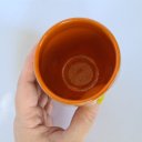 Ver mais imagens de Copo de cerâmica escrito Ressaca no fundo 200ml Laranja