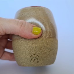 Copo de cerâmica escrito Ressaca no fundo 200ml Laranja - 6