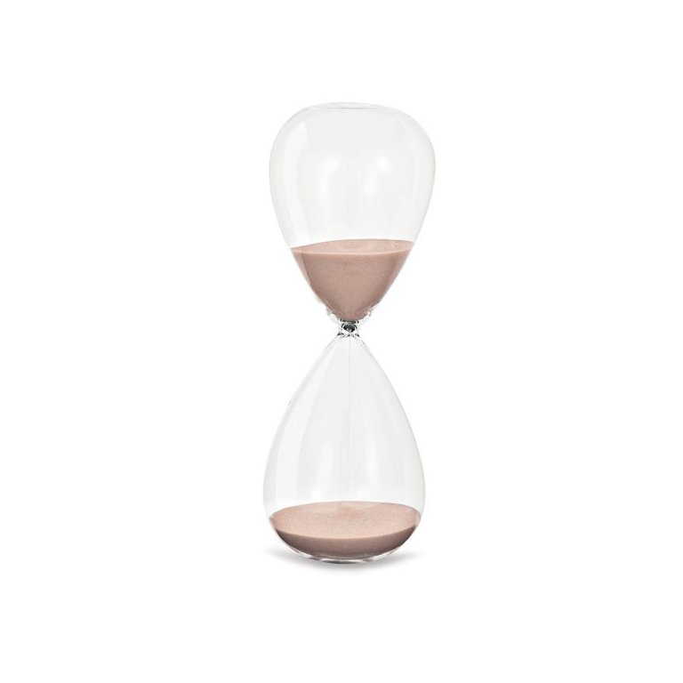 Ampulheta em Vidro – Rosa