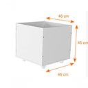 Ver imagem 2 de Mesa Com Baús Organizadores Dóris 100% Mdf Baús Brinquedos