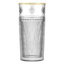 Ver imagem 1 de Jogo de 6 Copos Altos Abelha em Cristal Ecológico Gold Rim 350ml - L'hermitage