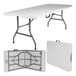 MESA DOBRAVEL 1,83M GIGANTE VIRA MALETA 400KG CAMPING PRAIA DJ FESTA MULTIUSO COM ALÇA - 3