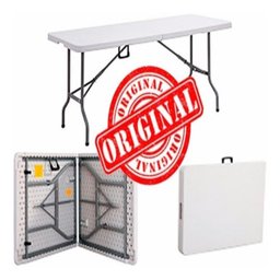 MESA DOBRAVEL 1,83M GIGANTE VIRA MALETA 400KG CAMPING PRAIA DJ FESTA MULTIUSO COM ALÇA - 2