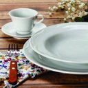 Ver imagem 3 de Jogo 6 Pratos Fundo Cottage relevo Porcelana Branca Germer