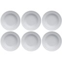 Ver imagem 2 de Jogo 6 Pratos Fundo Cottage relevo Porcelana Branca Germer