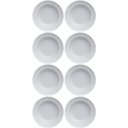 Ver imagem 2 de Jogo 8 Pratos Fundo Cottage relevo Porcelana Branca Germer