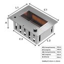Ver imagem 2 de Churrasqueira a Gas de Embutir Dxx300 Compact Dinoxx Grelha Uruguaia em Inox - Gn