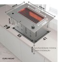Ver imagem 3 de Churrasqueira a Gas de Embutir Dxx300 Compact Dinoxx Grelha Uruguaia em Inox - Gn
