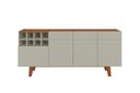 Ver imagem 3 de Buffet Philadelphia 4 Portas com Adega 180 cm Off White/Naturalle - Mavaular