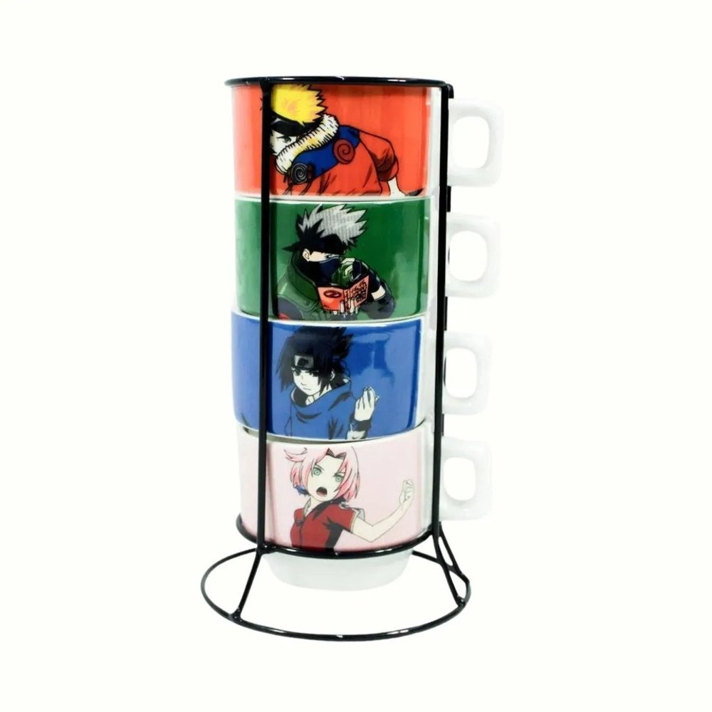 KIT XICARAS C/4 PCS 100 ML NARUTO