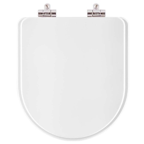 Tampa de Vaso Poliester com Amortecedor Ona Branco para Bacia Roca 6lpf