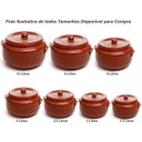 Ver imagem 3 de Caçarola Panela com Tampa de Barro Ceramica Vermelha Motta Tipo Capixaba 1,2 Litros