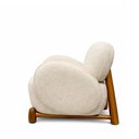 Ver imagem 6 de Poltrona Decorativa Maysa Bouclé Off White - Sallar Home