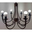 Ver mais imagens de Pendente de Teto Lustre Rústico 2 Camadas de Metal para decoração de Sala Retrô