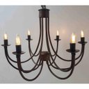 Ver imagem 6 de Pendente de Teto Lustre Rústico 2 Camadas de Metal para decoração de Sala Retrô