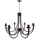 Ver imagem 5 de Pendente de Teto Lustre Rústico 2 Camadas de Metal para decoração de Sala Retrô