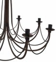 Ver imagem 4 de Lustre de Ferro Artesanal Retrô para Iluminação de Salas Grandes
