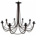 Ver imagem 1 de Lustre de Ferro Artesanal Retrô para Iluminação de Salas Grandes