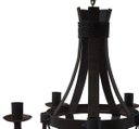 Ver imagem 6 de Linda Luminária de Teto medieval Rústica com 5 Bocais para Sala de Estar