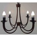 Ver imagem 7 de Linda Luminária de Teto 2 Camadas Rústica com 4 Bocais para Sala de Estar