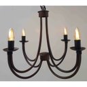 Ver imagem 6 de Linda Luminária de Teto 2 Camadas Rústica com 4 Bocais para Sala de Estar