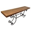 Ver imagem 1 de Aparador Grande em Ferro e Madeira de Demolição Moderno Funcional de 2 Metros