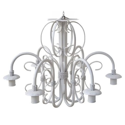 Lustre Provençal Moderno com Bocais Para Baixo Iluminação de Salas Claras