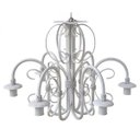 Ver imagem 1 de Lustre Provençal Moderno com Bocais Para Baixo Iluminação de Salas Claras