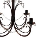 Ver imagem 5 de Lustre Simples com Cristais Artesanais para Sala de Jantar e Estar