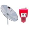 Antena Parabolica Tela 1,90 Metros Bedin Sat e Lnbf Multiponto - 1