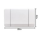 Ver imagem 3 de Acabamento Bege para Caixa de Embutir Elegance M9000 A604280121 Montana