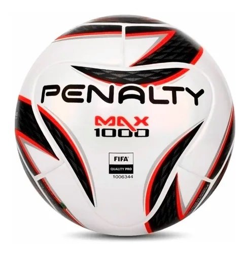 Bola Futsal Penalty Max 1000 X - Adulto - Branco e Laranja - 3