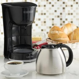 Cafeteira Elétrica Black+Decker 15 Cafés Jarra INOX 750ml CM15-BR - 127v - 12