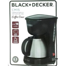 Cafeteira Elétrica Black+Decker 15 Cafés Jarra INOX 750ml CM15-BR - 127v - 15