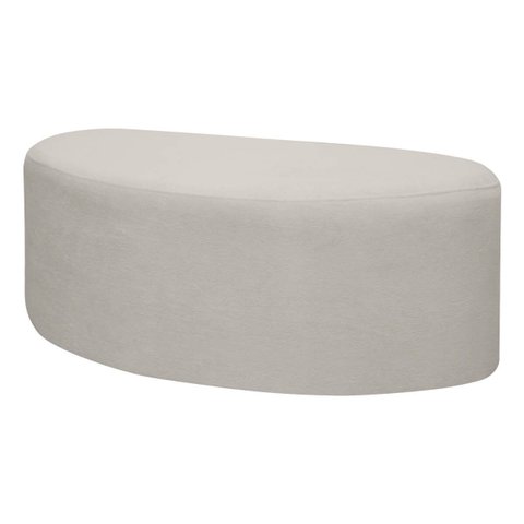 Puff Orgânico Palermo 100cm Bouclê - Sofa Store:bouclê Bege Marfim