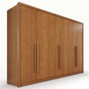 Ver imagem 2 de Guarda-Roupa Casal com 6 Portas e 4 Gavetas Multimóveis Crnvh-GRP146 Cinamomo
