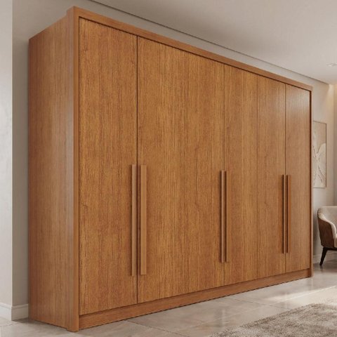Guarda-Roupa Casal com 6 Portas e 4 Gavetas Multimóveis Crnvh-GRP146 Cinamomo
