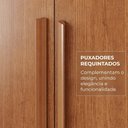 Ver imagem 7 de Guarda-Roupa Casal com 6 Portas e 4 Gavetas Multimóveis Crnvh-GRP146 Cinamomo