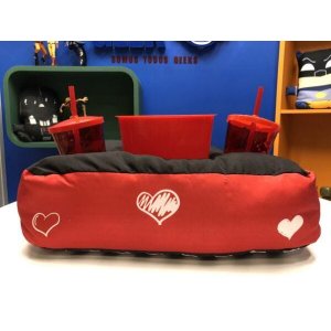Kit Almofada Porta Pipocas Duplo Claquete Amor em Ação
