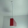 Luminária Pendente Retangular 2 Lâmp Box Aluminio Vermelho - 3