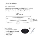 Ver imagem 4 de Canopla Alumínio Acabamento Pendente Lustre Luminária Tampa