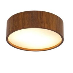 Plafon Sobrepor Redondo 40cm em Madeira Imbuia - 1 Plafon Sobrepor Redondo 40cm em Madeira Imbuia - 1