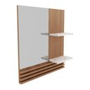 Ver imagem 4 de Espelheira para Banheiro 60cm Multimóveis VCR10092 Amêndoa/Mármore Branco