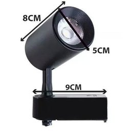 Trilho Eletrificado 3M + 6 Spot LED 7W 3000K Bivolt Preto - 2