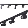 Trilho Eletrificado 3M + 6 Spot LED 7W 3000K Bivolt Preto - 1