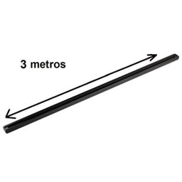 Trilho Eletrificado 3M + 6 Spot LED 7W 3000K Bivolt Preto - 3