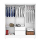 Ver imagem 5 de Guarda Roupa Casal 6 Portas 2 Gavetas Flash Ii Branco