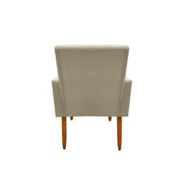 Kit 2 Poltronas Malibu Decorativa Suede Bege - 4