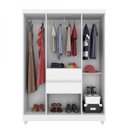 Ver imagem 3 de Guarda-Roupa Casal 6 Portas 2 Gavetas Ecom Ii Branco